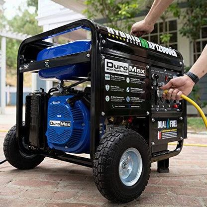 DuroMax Dual Fuel Generator 12,000W Gas/Propane, 457cc 4-Stroke Engine - XP12000EH