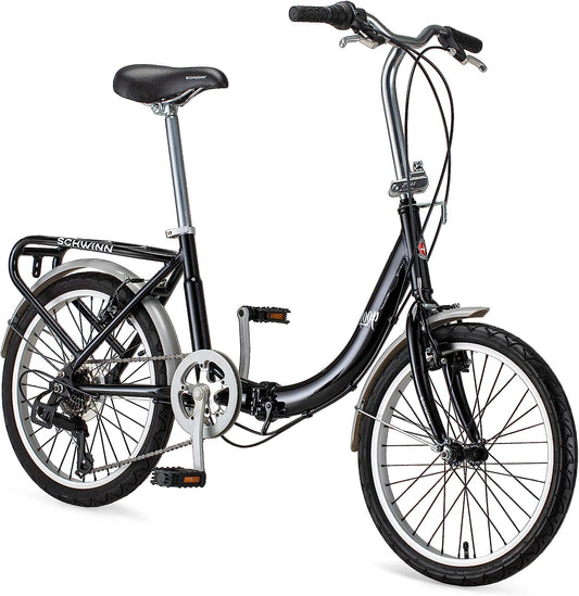 20-Inch Folding Adult Bike for Men and Women - 7-Speed Drivetrain