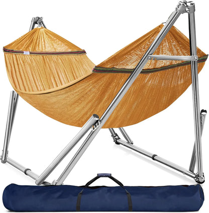 Double Hammock With Frame, 650 lb Capacity, 201 Stainless Steel