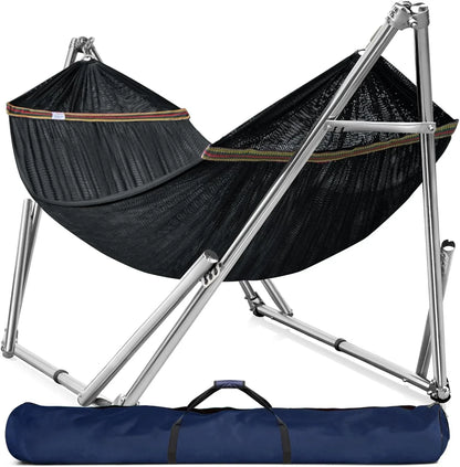 Double Hammock With Frame, 650 lb Capacity, 201 Stainless Steel