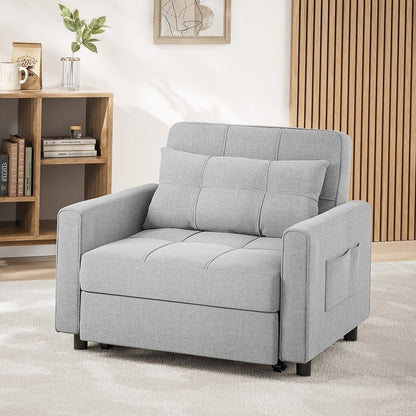 3-in-1 Adjustable Pull-Out Sleeper Sofa Bed With 330 Pounds Capacity