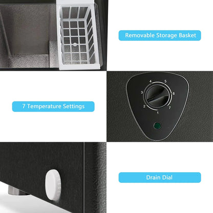 WANAI Chest Freezer 3.5 Cu. Ft. - Top Open Door