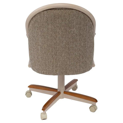 Casual Dining Cushion Swivel-and-Tilt Rolling Caster Chair, 38 Inches H x 24 Inches W x 22 Inches D