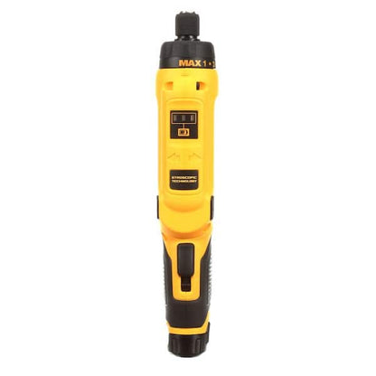 DEWALT 8V MAX Cordless Gyroscopic Screwdriver With Adjustable Handle, 2 1.0Ah Batteries, Charger And Bag