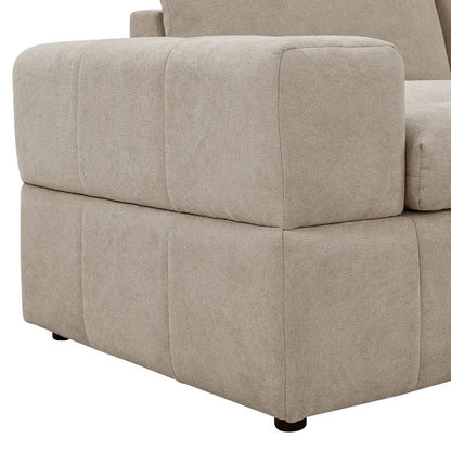 134in Wide Reversible Modular Sectional With Ottoman