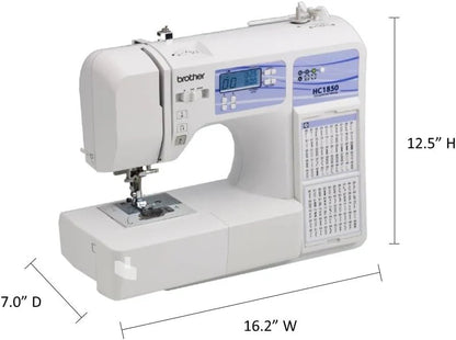 Brother Sewing And Quilting Machine, 185 Built-In Stitches, LCD Display - HC1850