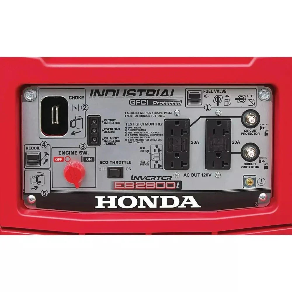 Honda 2,800-Watt Gasoline Portable Industrial Inverter Generator - EB2800i