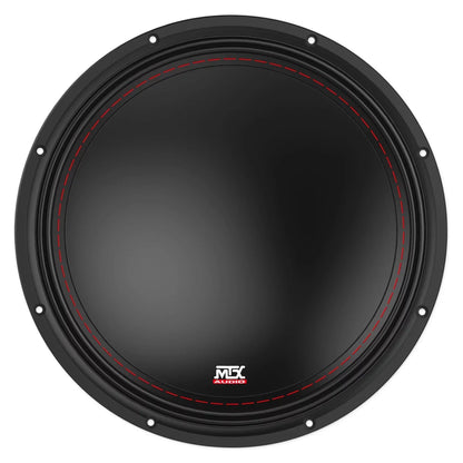 MTX 3512-04 12 in 500W Subwoofer Bundle With Rockville Sealed Enclosure, Amplifier And Wire Kit