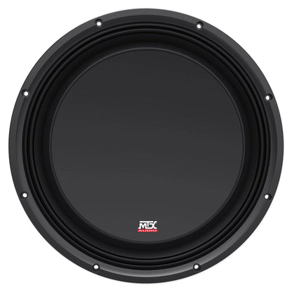 MTX 3512-04S 12in 600W Shallow Subwoofer With Sealed Enclosure, Amplifier And Wires - 3512-04S
