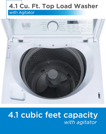 BLACK+DECKER Portable Washing Machine, 0.9 Cu. Ft., 5 Wash Cycles