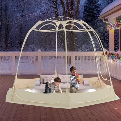TABU Pop Up Bubble Sports Tent, Clear, 10 x 10 ft, 6-7 People