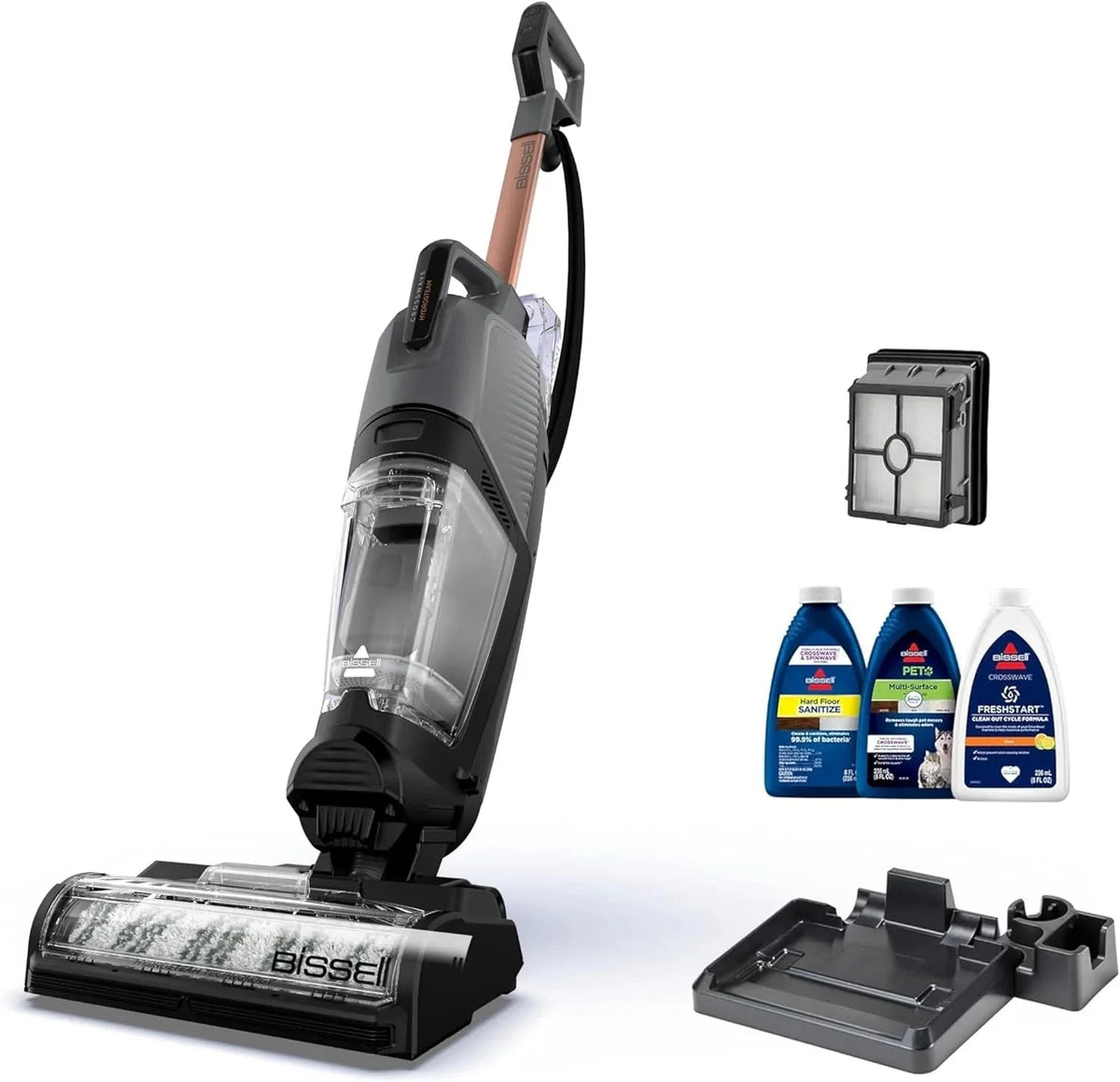CrossWave HydroSteam Plus Multi-Surface Vacuum, Wash And Steam Cleaner, 28 Fluid Ounces - 35151