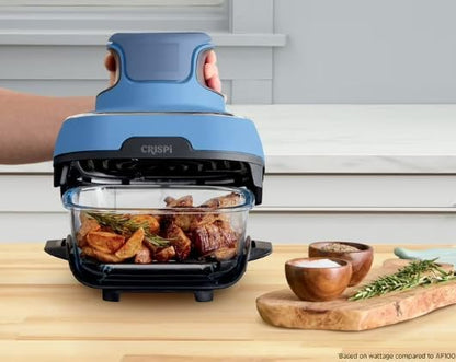 Ninja 5-In-1 Portable Glass Air Fryer With 4-Quart And 2 6-Cup Containers - Crispi