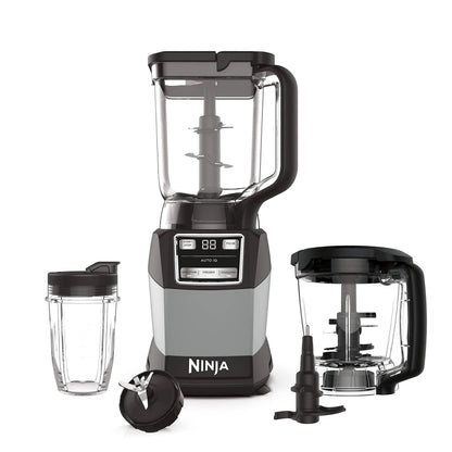 Ninja Compact Kitchen System 1200W, 72-oz Pitcher, 5-Cup Processor Bowl, 18-oz Cup - 3 Functions