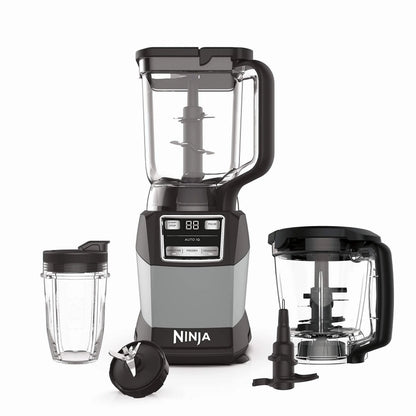 Ninja Compact Kitchen System 1200W, 72-oz Pitcher, 5-Cup Processor Bowl, 18-oz Cup - 3 Functions
