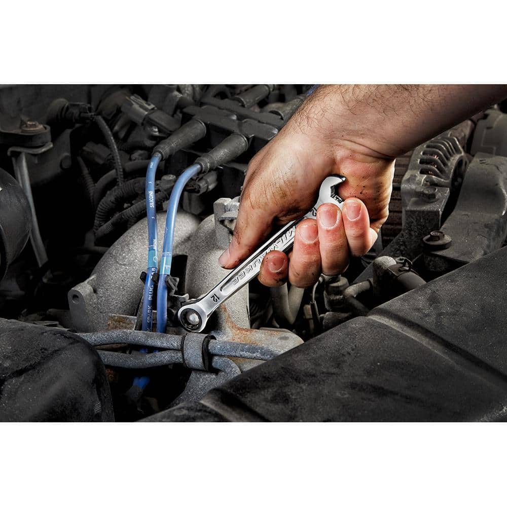 SAE/Metric Combination Ratcheting Wrench Mechanics Tool Set, 30-Piece - 48-22-9416-48-22-9516