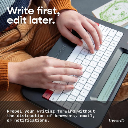 Freewrite Alpha Digital Typewriter - Backlit LCD, Wi-Fi Backup