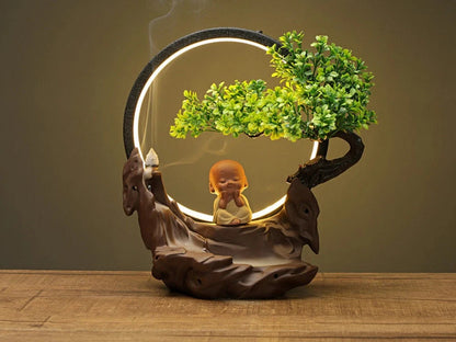 Chinese Backflow Incense Burner Night Light