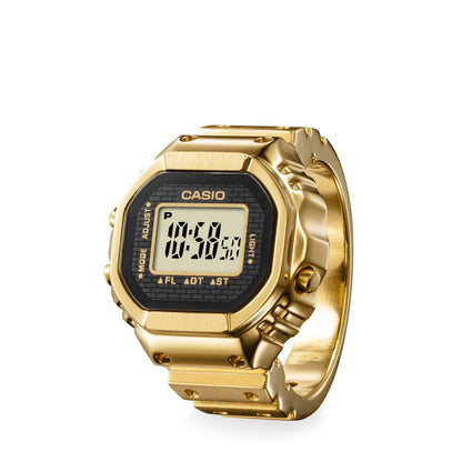 Casio Digital Watch Ring, Gold