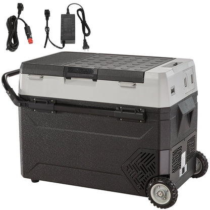 VEVOR Dual-Zone Car Refrigerator Freezer, 48QT - T45K