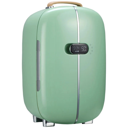 HOMCOM Portable Beauty Fridge, 0.4 Cu. Ft, 12 L, 10.75 in L x 10.75 in W x 17.5 in H - 800-136WT