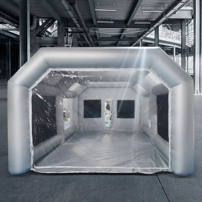 Inflatable Car Paint Spray Booth Work Tent With Filter System 26 x 15 x 10 Ft