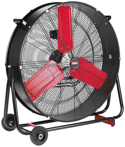 Hyper Tough 30 Inch 2-Speed Tilted Drum Fan Red & Black