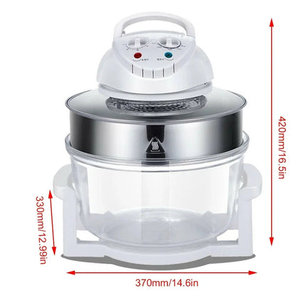12L Electric Turbo Air Fryer Multifunction Convection Oven Roaster - 110V