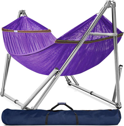 Double Hammock With Frame, 650 lb Capacity, 201 Stainless Steel