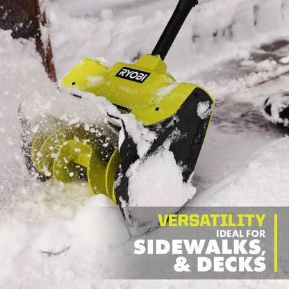 RYOBI ONE+ 18V 10 in. Cordless Electric Snow Shovel With 4.0 Ah Battery And Charger
