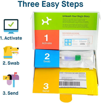 Embark Dog DNA Breed Identification Test Kit With Doggy Relative Finder