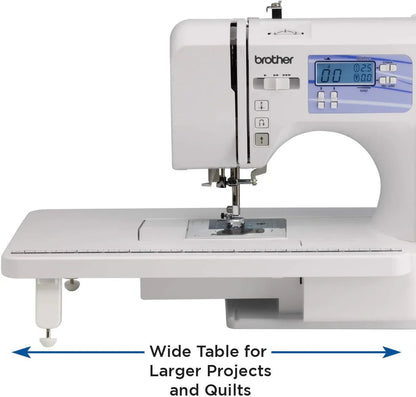 Brother Sewing And Quilting Machine, 185 Built-In Stitches, LCD Display - HC1850