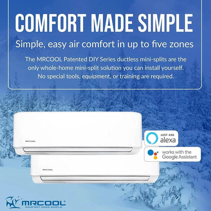 MRCOOL Multi-Zone DIY 2-Zone Ductless Heat Pump - White