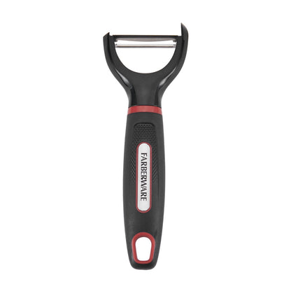 Stainless Steel Y Peeler With Black Plastic Handles