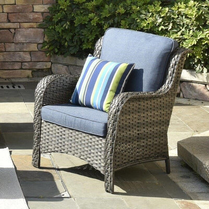 Latimer Wicker/Rattan 5-Person Seating Group With Cushions