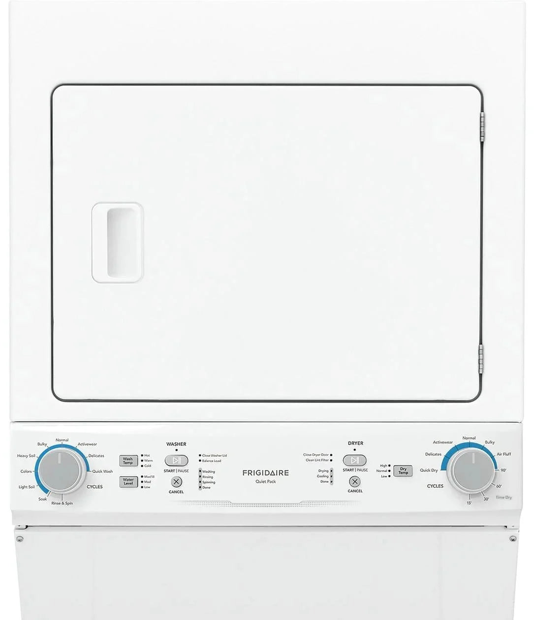 Frigidaire Electric Washer And Dryer, 5.5 Cu. Ft., White, 120 V
