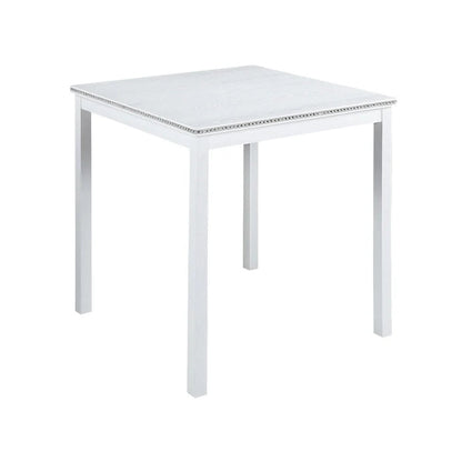 Modern 5-Piece Counter Height Dining Set With Square Table And 4 Upholstered Chairs