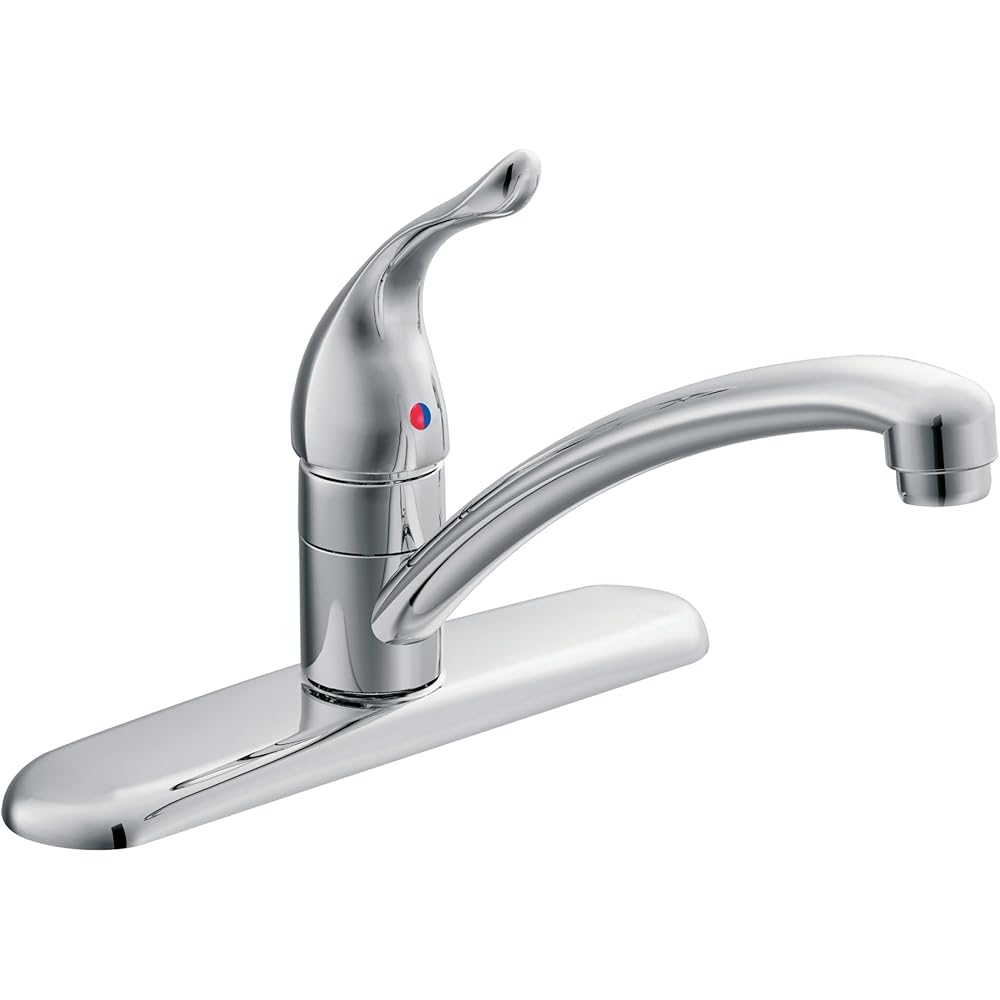 Moen Chateau Chrome One-Handle Low-Arc Kitchen Faucet - 7425