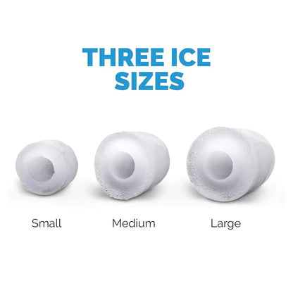 Newair Portable Countertop Ice Maker, 50 lb Daily, 12 Cubes in Under 7 Minutes, 3 Ice Sizes, Stainless Steel