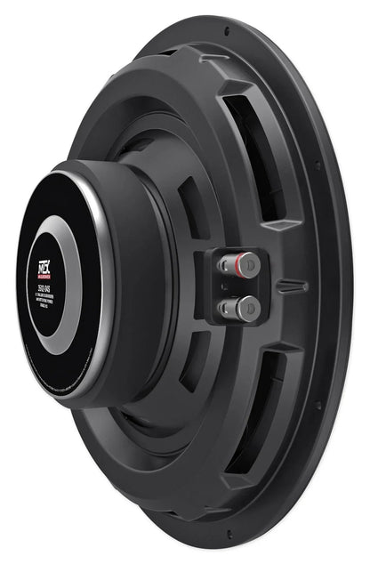 MTX 3512-04S 12in 600W Shallow Subwoofer With Sealed Enclosure, Amplifier And Wires - 3512-04S