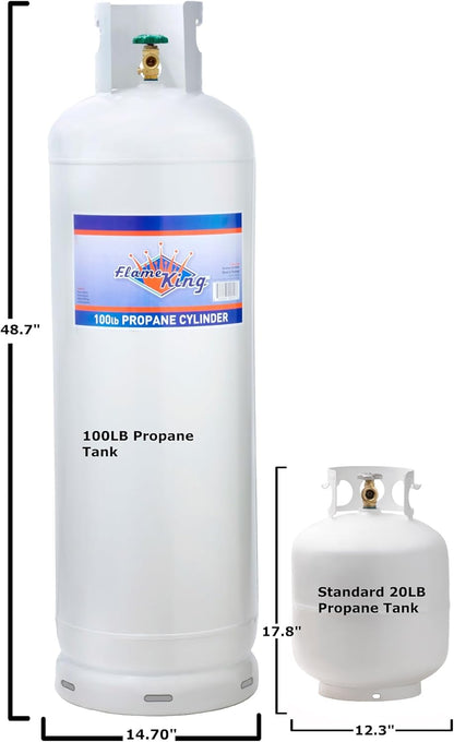 100 lb Steel Propane Tank Cylinder With POL Valve - valve108270_163892