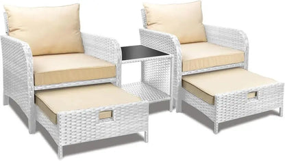 Leveleve 5-Piece Balcony Patio Conversation Set